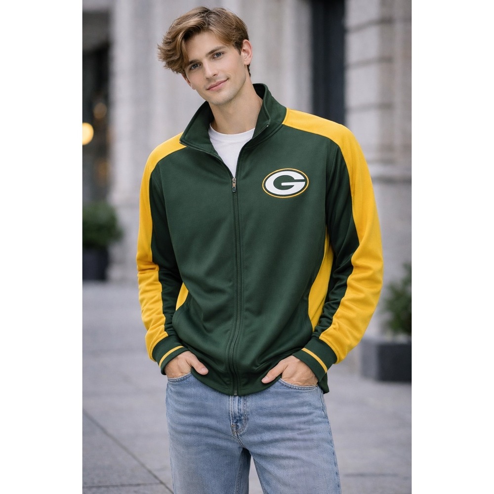 NFL Green Bay Packers Zip Up Jacket XXL-Large Football‎ Sports